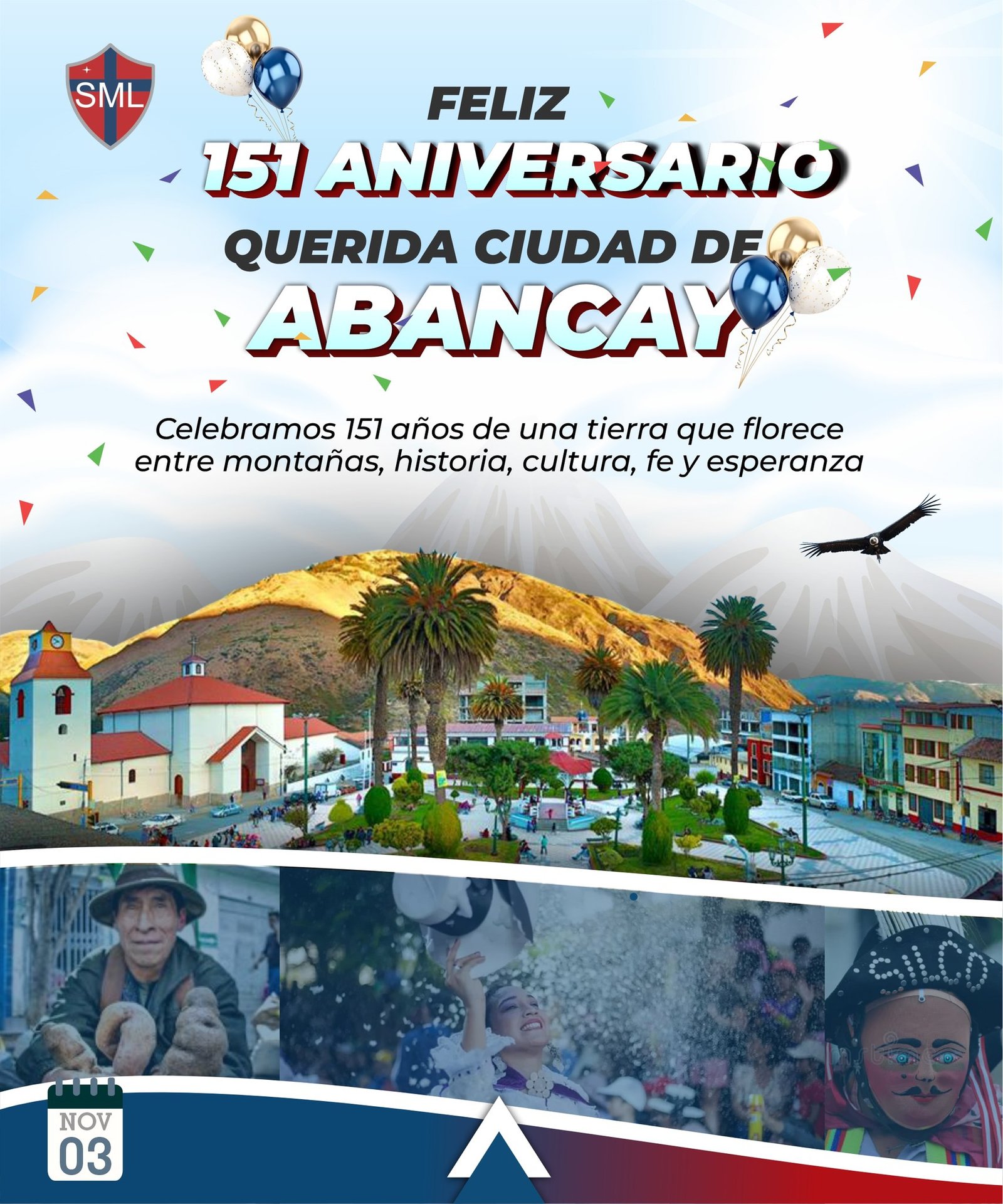 Feliz 151 Aniversario Querida Ciudad de Abancay